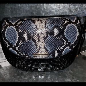 Brahmin NWT ELLA BLACK TYBALT BAG